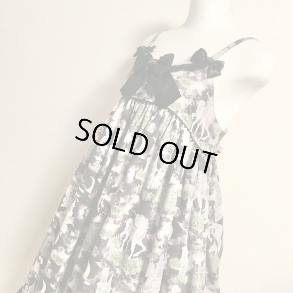 画像4: ALICE and the PIRATES/Paraiso du un Unicorn柄JSK　II型　黒 (4)