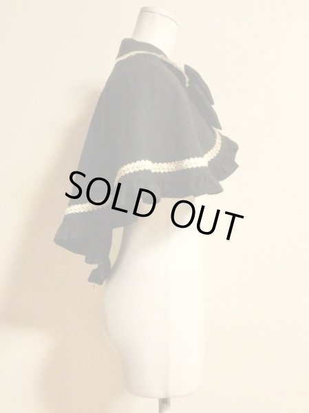 画像3: ALICE and the PIRATES/魔界の黒猫ちゃんケープ　黒 (3)