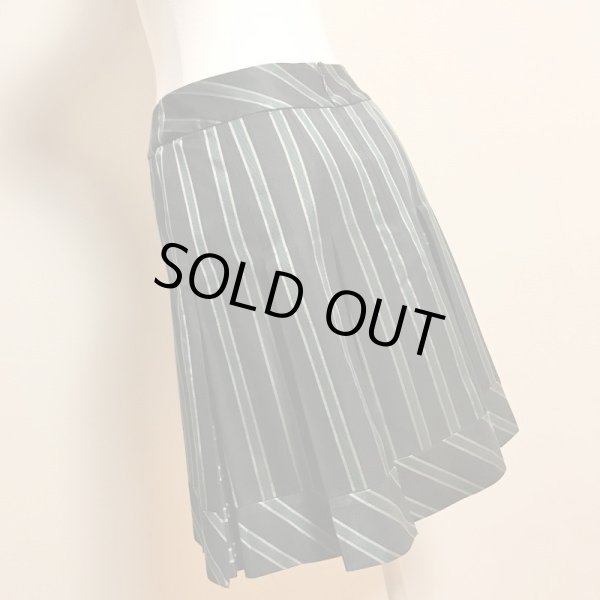 画像4: ※値下げ※Jane Marple/レジメンタルストライプSK　グリーン【1980円→990円】 (4)