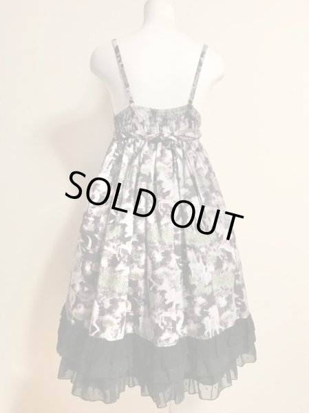 画像3: ALICE and the PIRATES/Paraiso du un Unicorn柄JSK　II型　黒 (3)