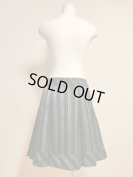 画像3: ※値下げ※Jane Marple/レジメンタルストライプSK　グリーン【1980円→990円】 (3)