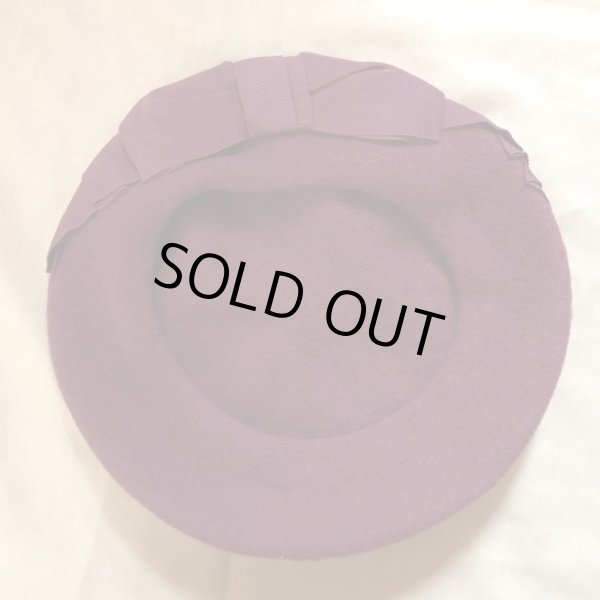 画像6: ◼️再値下げ◼️Jane Marple/グログランリボンベレー　ボルドー 【3000円→1890円】 (6)