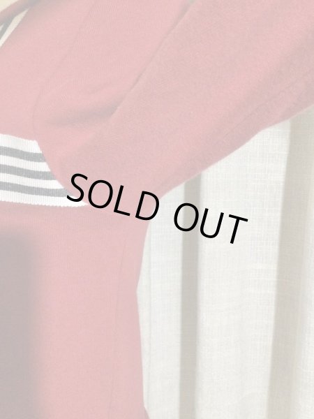 画像9: ※値下げ※Leur Getter/ストライプリボン裏毛カーディガン　レッド【2500円→1995円】 (9)