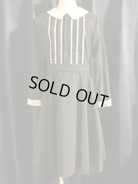 画像1: ◼️再値下げ◼️Jane Marple/ビンテージポプリンのドミトリードレス　グレー【7000円→4000円】 (1)