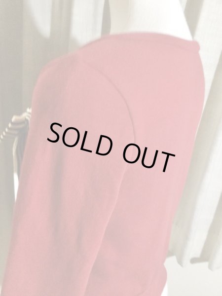 画像6: ※値下げ※Leur Getter/ストライプリボン裏毛カーディガン　レッド【2500円→1995円】 (6)