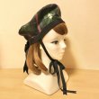 画像2: ALICE and the PIRATES/Royal crown's tea package柄ベレー　紺×グリーン (2)