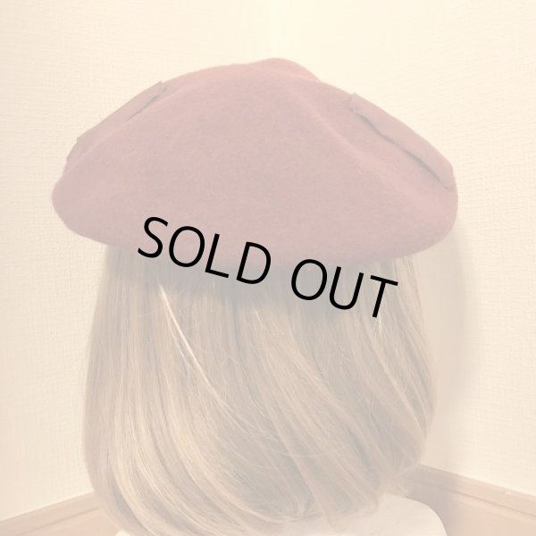 画像3: ◼️再値下げ◼️Jane Marple/グログランリボンベレー　ボルドー 【3000円→1890円】 (3)