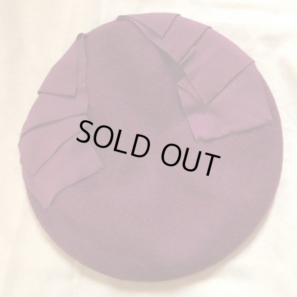 画像5: ◼️再値下げ◼️Jane Marple/グログランリボンベレー　ボルドー 【3000円→1890円】 (5)