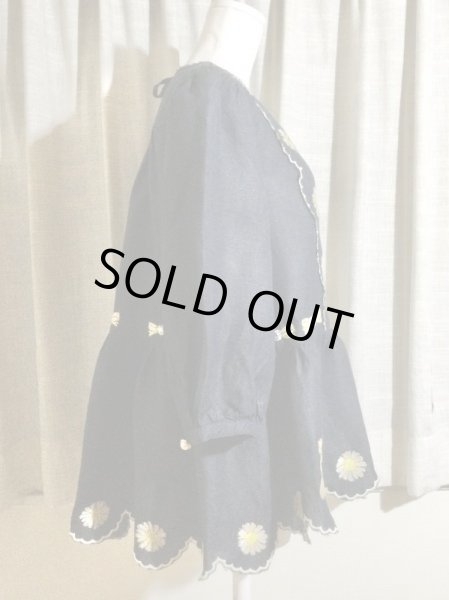 画像2: ※値下げ※yukiemon/アルバムブラウス　ネイビー【15800円→9800円】 (2)