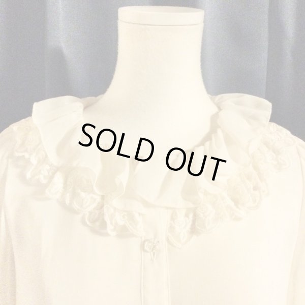 画像4: Leur Getter/ドビーシフォンブラウス　アイボリー (4)