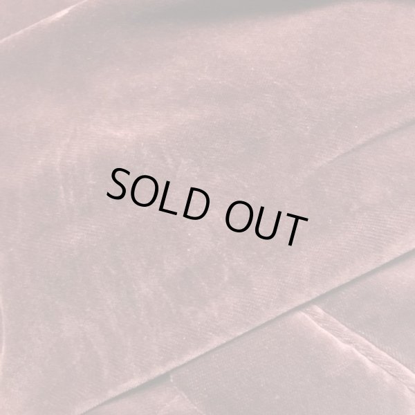 画像8: Jane Marple/Cotton velvet round collar jacket ボルドー  (8)