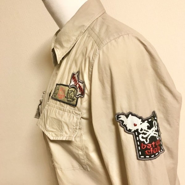 画像5: BA－TSU CLUB/ワッペンシャツ　カーキ (5)