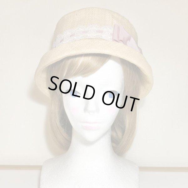 画像2: Leur Getter/レース＆グログランリボンＨＡＴ　ピンク (2)