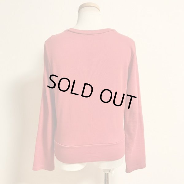 画像3: Leur Getter/グログランリボン付裏毛カーディガン　レッド (3)