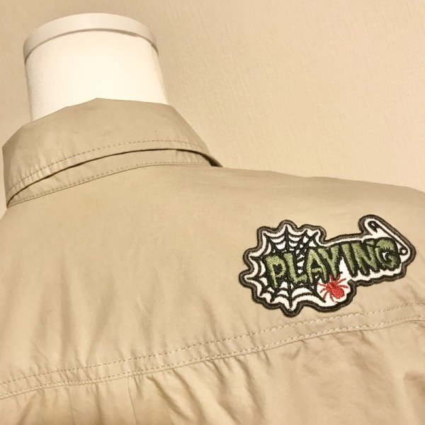 画像7: BA－TSU CLUB/ワッペンシャツ　カーキ (7)