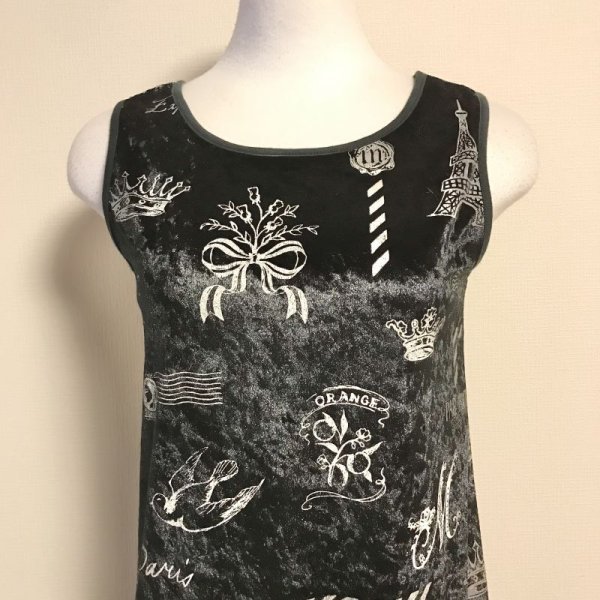 画像12: 【USED】・MILK/デイジースウィートトップス　ブラック　＋　フレンチメールベロアOP ブラック　2点SET (12)