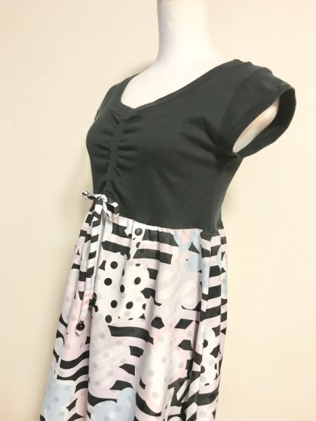 画像8: 【USED】・MILK/デイジースウィートトップス　ブラック　＋　フレンチメールベロアOP ブラック　2点SET (8)