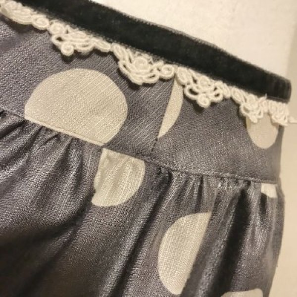 画像10: 【USED】・Emily Temple cute/ドット＆フラワーpt SK (10)