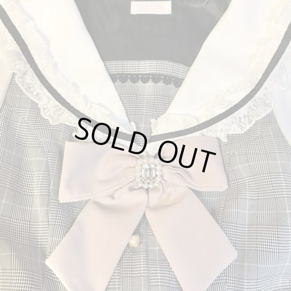画像3: ※値下げ※LIZLISA/セーラーカラーセットアップ グレーチェック【4800円→3000円】 (3)