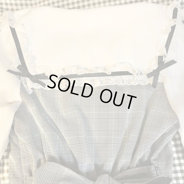 画像5: ※値下げ※LIZLISA/セーラーカラーセットアップ グレーチェック【4800円→3000円】 (5)