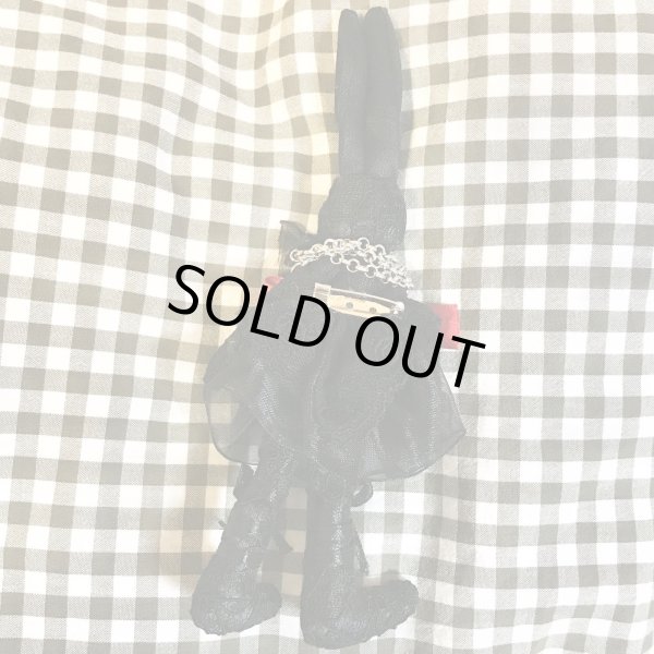 画像2: ノーブランド・黒うさぎブローチ (2)