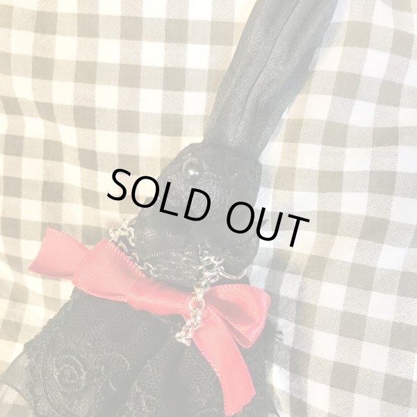 画像3: ノーブランド・黒うさぎブローチ (3)