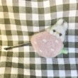 画像1: クリエーターブランド/いちごうさぎヘアピン　 (1)
