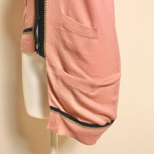 画像6: 【USED】・Jane Marple/アシンメトリーニットベスト　ピンク (6)