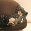 画像7: corgi-corgi/ドットリボンハット　ブラウン (7)
