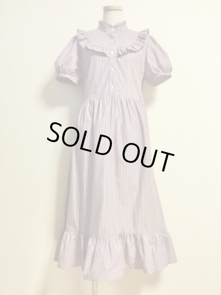 画像1: ※値下げ※Rosalie de chambre/ストライプシャツワンピース【1500円→990円】 (1)