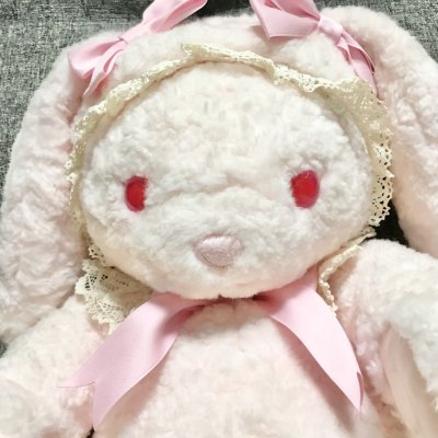 画像1: BABY, THE STARS SHINE BRIGHT / パリ刺繍 うさくみゃリュック　ピンク