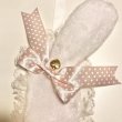 画像4: Angelic Pretty/ロップイヤーBunnyヘッドドレス　白×ピンクリボン (4)