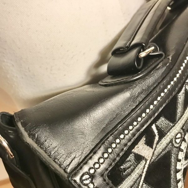 画像7: 【USED】・Restyle/ Steampunk Black Mechanism Messenger Bag (7)