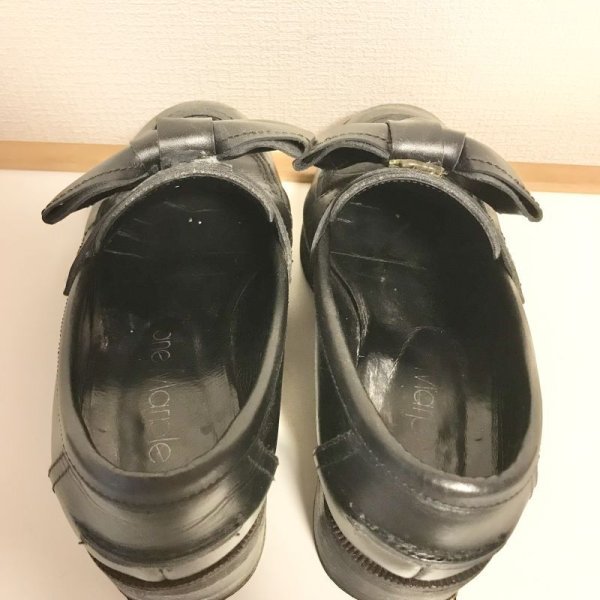 画像6: 【USED】・Jane Marple/ロイヤルリボンローファー　M　ブラック (6)