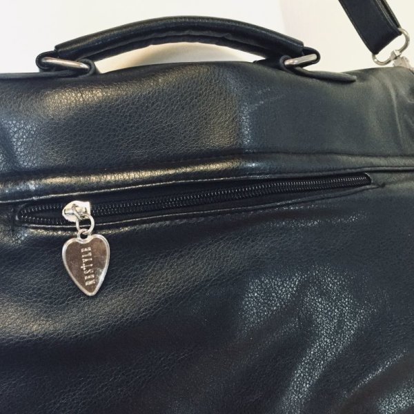 画像6: 【USED】・Restyle/Black Satchel A4 Bag (6)