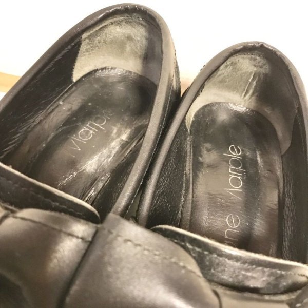 画像7: 【USED】・Jane Marple/ロイヤルリボンローファー　M　ブラック (7)