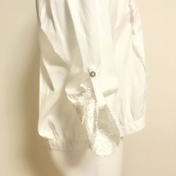 画像5: 【USED】・axes femme セーラーレースブラウス　オフ白 (5)
