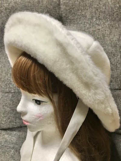 画像2: Candy Stripper/FLUFFY FUR ハット ホワイト