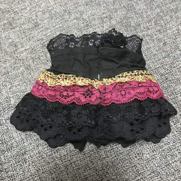 画像2: 【USED】・レースカフス　黒 (2)