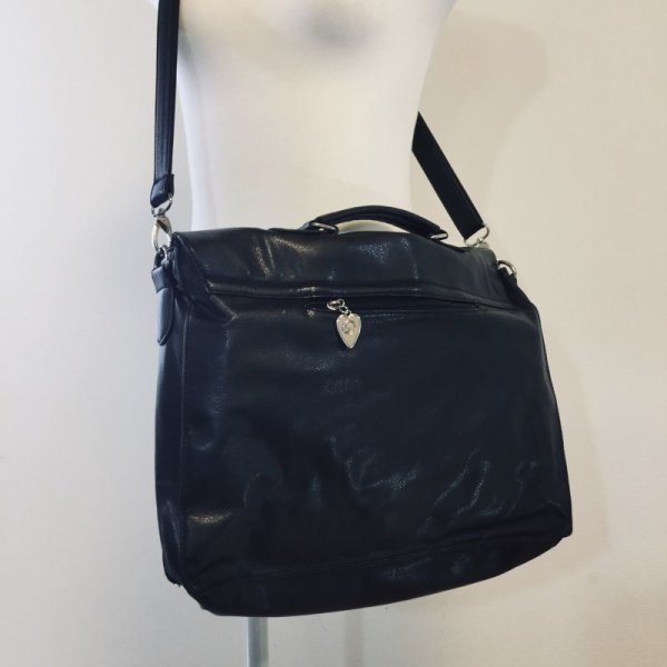 画像10: 【USED】・Restyle/Black Satchel A4 Bag (10)