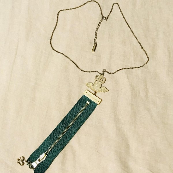 画像9: 【USED】・Jane Marple/ファスナーペンダント　グリーン (9)