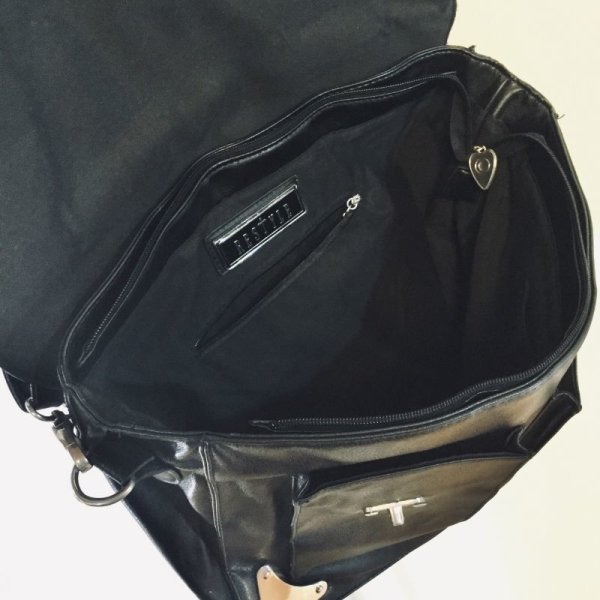 画像5: 【USED】・Restyle/Black Satchel A4 Bag (5)