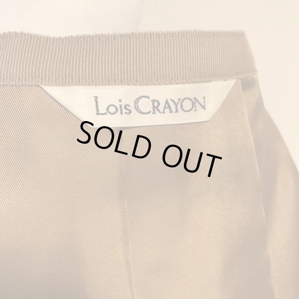 画像11: 【USED】・Lois CRAYON/チェックSK　ブラウン　＋　Jane Marple/コットンオーガンジーテーマエンブロイダリースカート　ネイビー　2点SET (11)