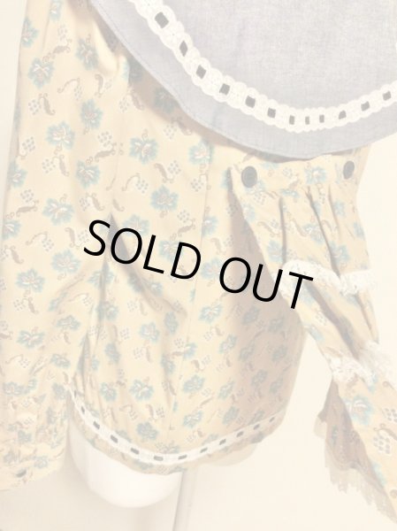 画像8: ROMANTIC NEUROSIS/ビッグカラ―はしごレース柄ブラウス (8)