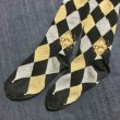 画像6: ALICE and the PIRATES/A/Pダイヤ柄ラメオーバーニーソックス 黒×ゴールド×シルバー　USED (6)