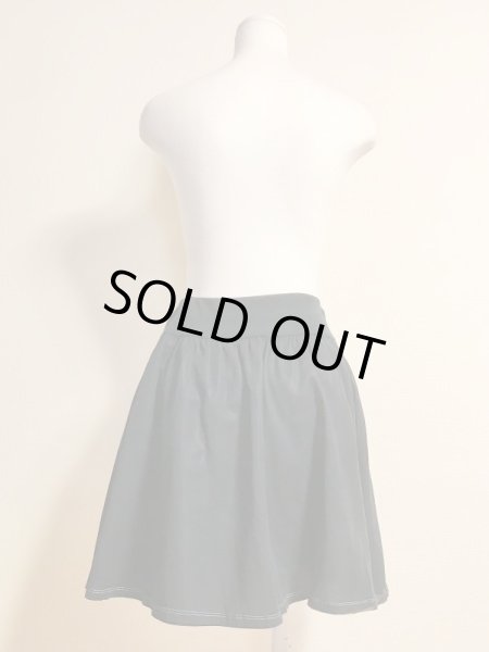 画像4: 【USED】・Lois CRAYON/チェックSK　ブラウン　＋　Jane Marple/コットンオーガンジーテーマエンブロイダリースカート　ネイビー　2点SET (4)