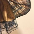 画像13: Lois CRAYON/チェックSK　ブラウン　＋　Jane Marple/コットンオーガンジーテーマエンブロイダリースカート　ネイビー　2点SET (13)
