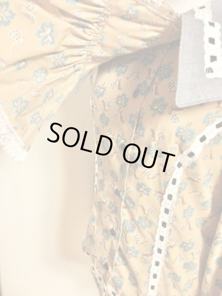 画像7: ROMANTIC NEUROSIS/ビッグカラ―はしごレース柄ブラウス (7)