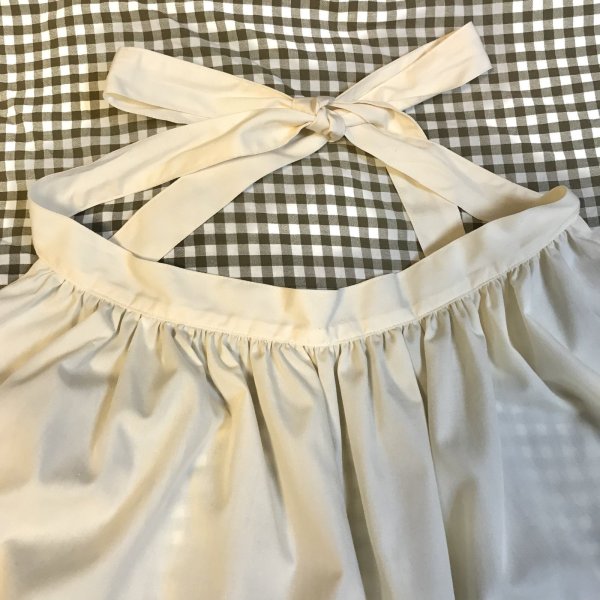 画像5: 【USED】・Belette/スカラップエプロン　アイボリー (5)