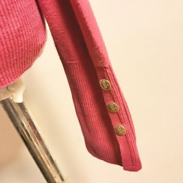 画像4: 【USED】・agnes b. fabrique en france/スナップボタンカーディガン　2　レッド (4)